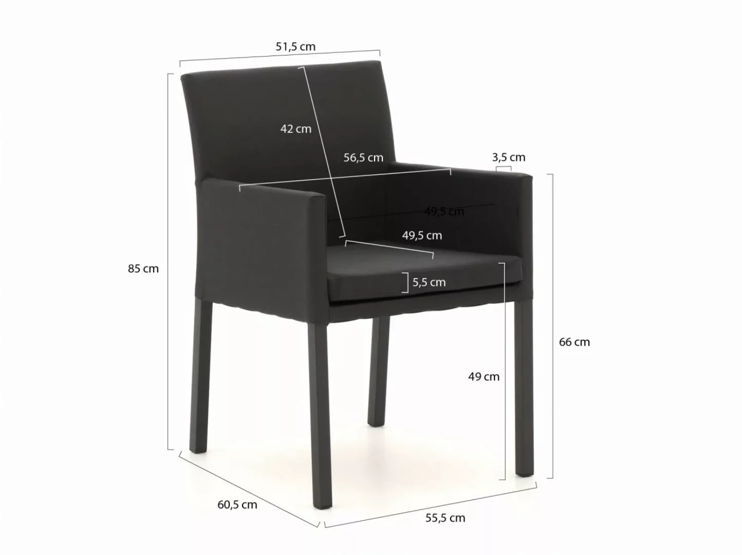 Manifesto Arzana/Menzano 160 cm Gartenmöbel-Set 5-teilig günstig online kaufen