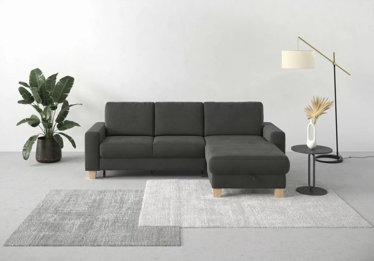 Home affaire Ecksofa Summer L-Form, mit Recamiere, mit oder ohne Bettfunkti günstig online kaufen