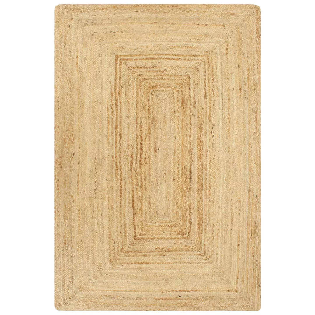 Teppich Handgefertigt Jute Natur 120x180 Cm günstig online kaufen