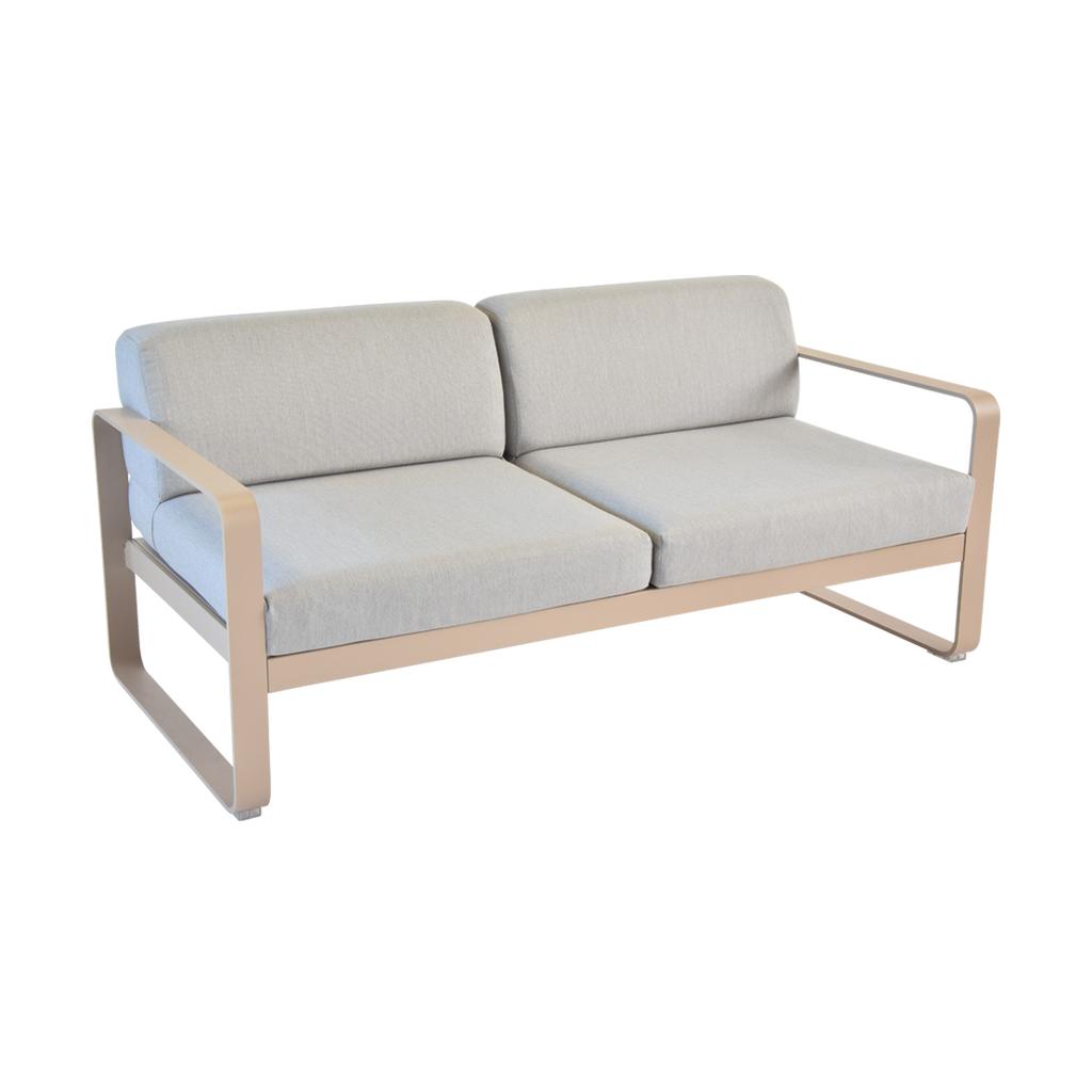 Bellevie Lounge-Sofa 2-Sitzer 14 Muskat 79 Flanellgrau günstig online kaufen