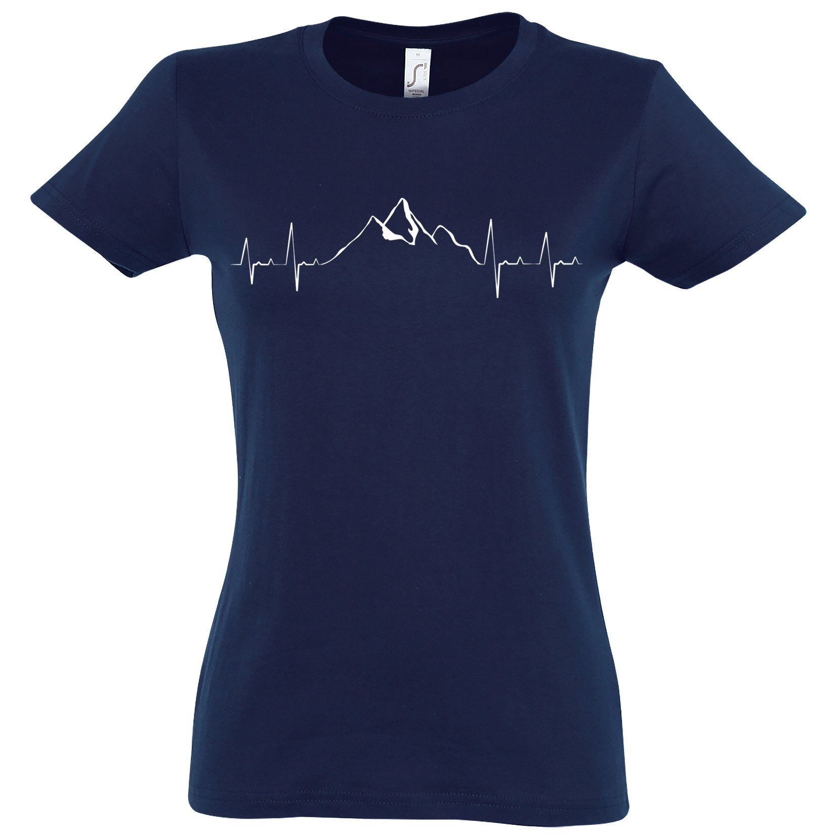 Youth Designz T-Shirt Heartbeat Mountain Damen günstig online kaufen
