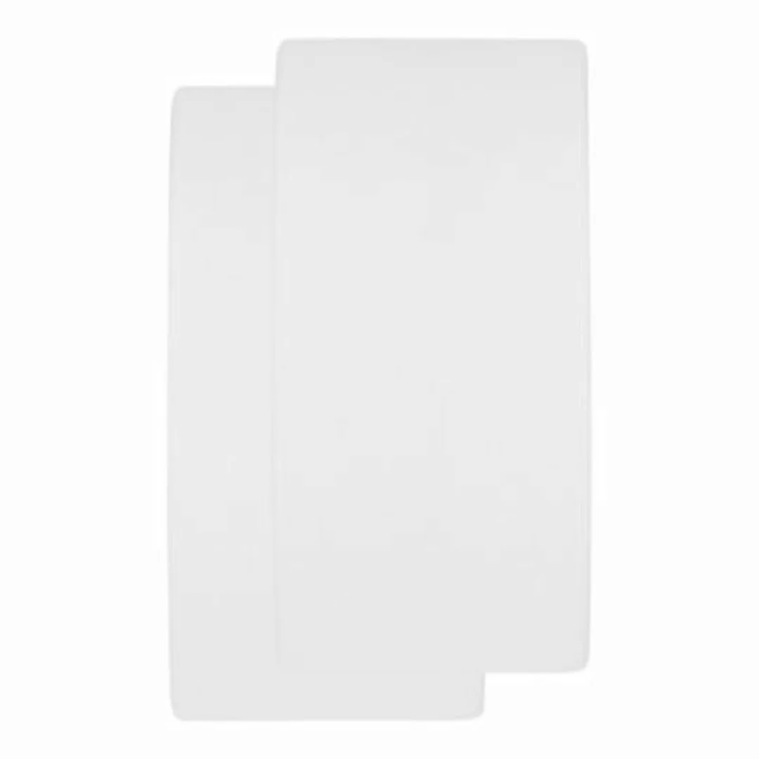 Meyco Baby 2er-Pack Molton Stretch-Spannbetttücher 60x120 cm weiß Gr. one s günstig online kaufen