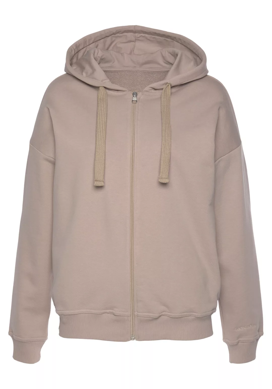 LASCANA Sweatjacke "-Loungejacke", aus organischer Baumwolle, Loungewear günstig online kaufen