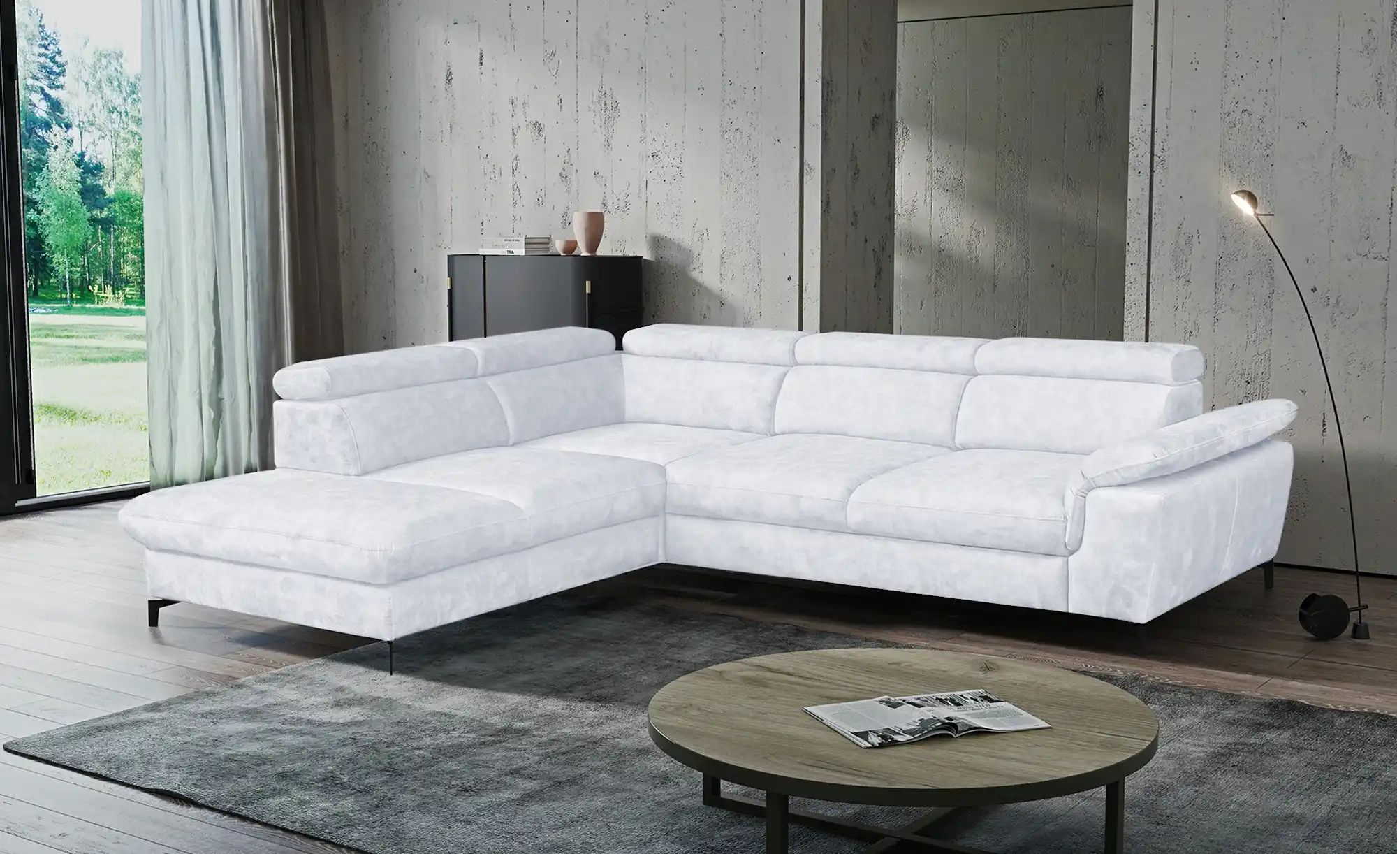 switch Ecksofa  Alegra ¦ weiß ¦ Maße (cm): B: 277 H: 93 T: 237 Polstermöbel günstig online kaufen