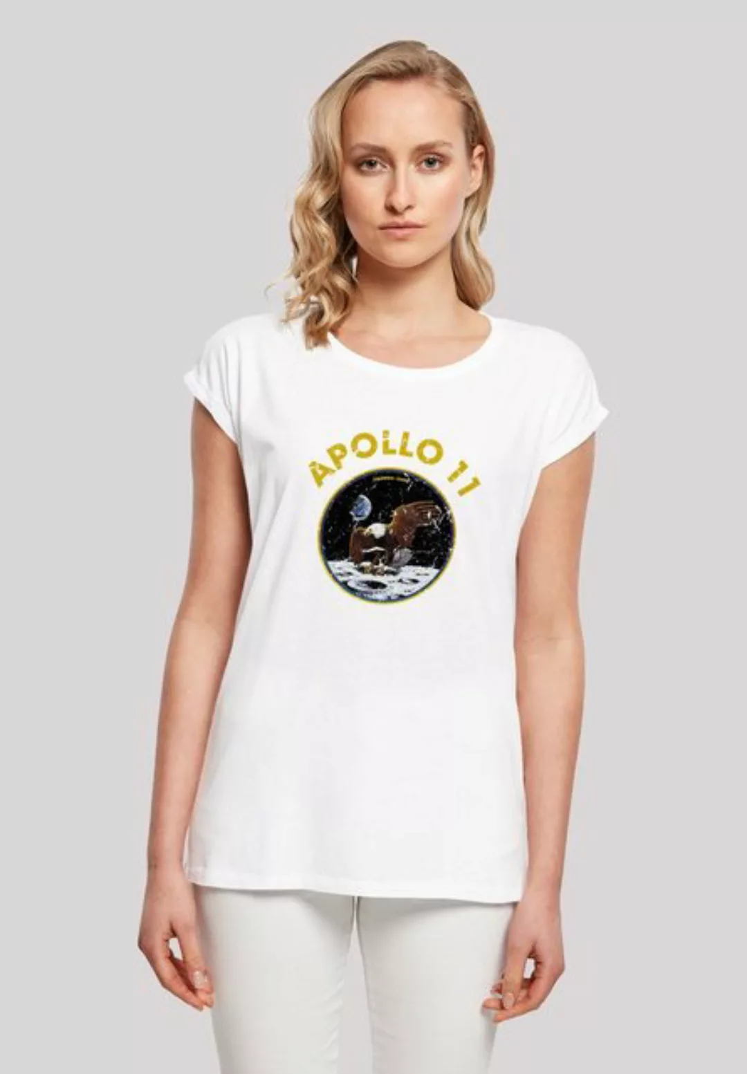 F4NT4STIC T-Shirt NASA Classic Mondlandung White Damen,Premium Merch,Regula günstig online kaufen