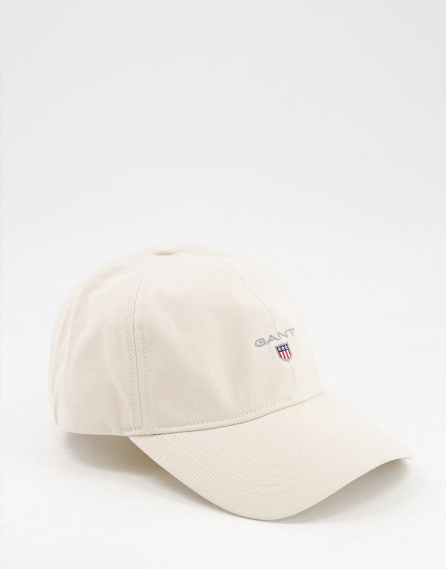 Gant – Kappe in Creme mit kleinem Logo-Weiß günstig online kaufen