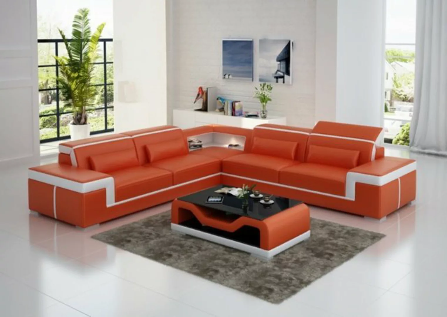 JVmoebel Ecksofa, Ecksofa Sofa Couch Polster Design Wohnlandschaft Eck Desi günstig online kaufen