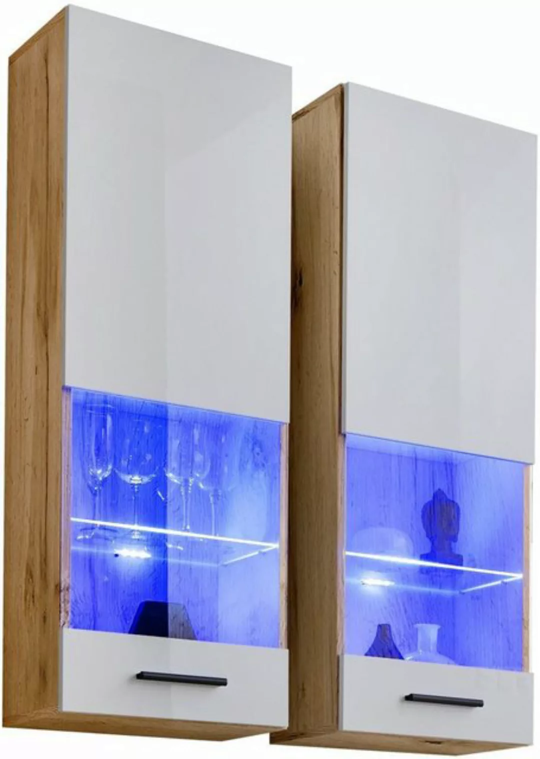 Stylefy Vitrine Teka VII (Hängevitrine, Glasvitrine, Wohnmöbel) 2xVitrine, günstig online kaufen