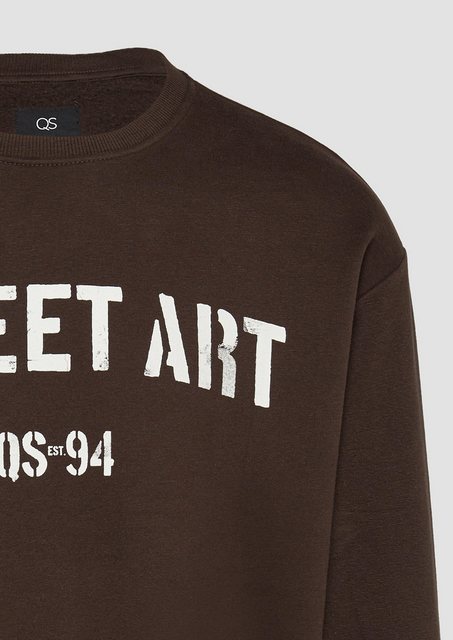 QS Sweatshirt Sweatshirt mit Frontprint Artwork günstig online kaufen