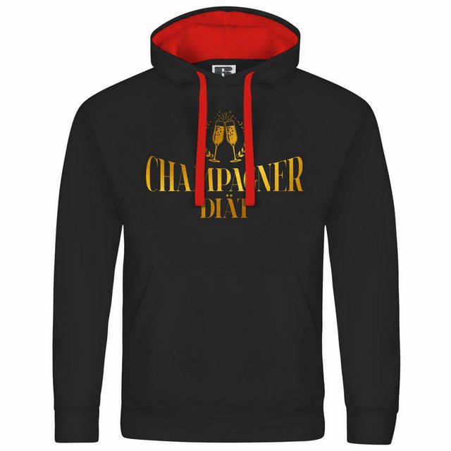 deinshirt Kapuzenpullover Herren Kapuzenpullover Champagner Diät Mit Print günstig online kaufen