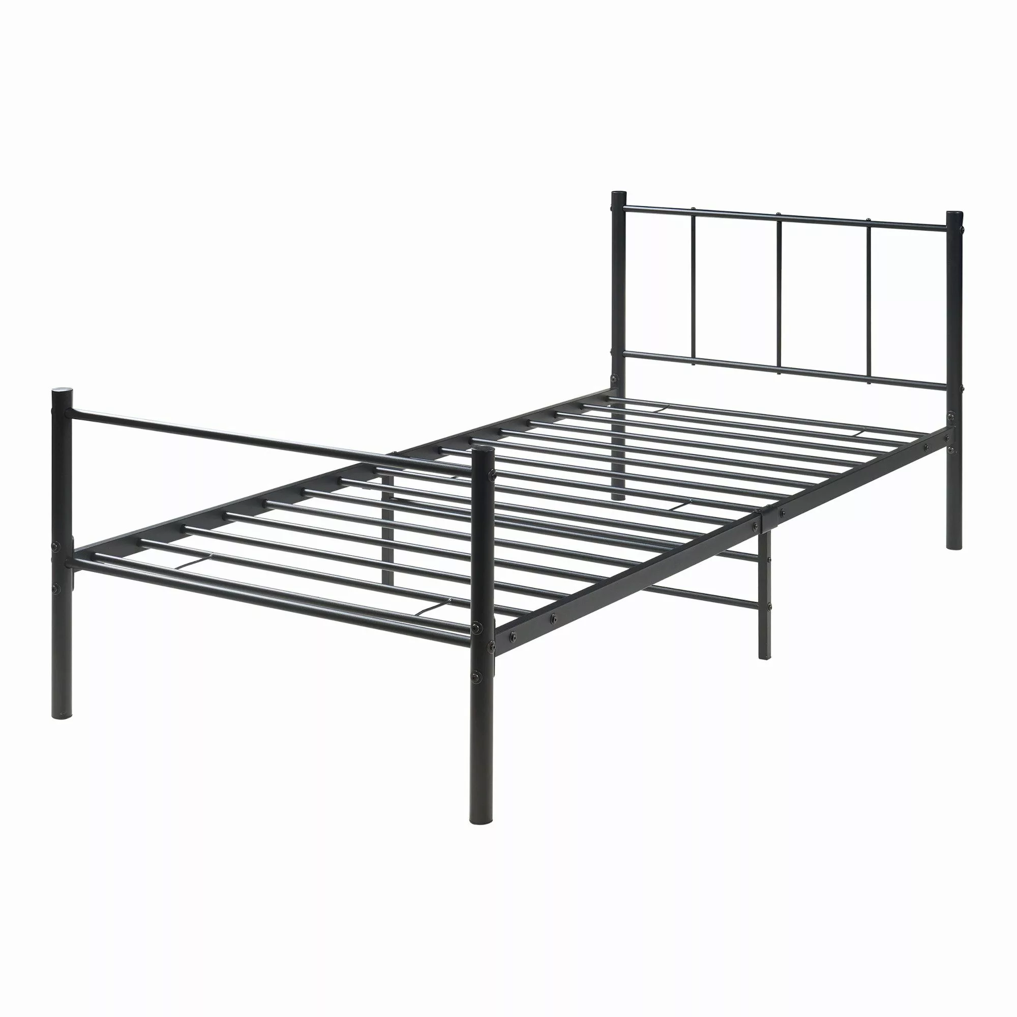 en.casa Metallbett, »Laos« 90x200 cm Schwarz günstig online kaufen