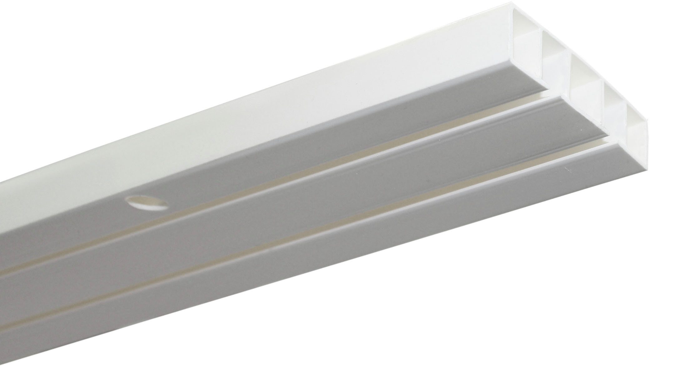 GARDINIA Vorhangschiene »Slim Line«, 2 läufig-läufig, mit Bohren, Deckenmon günstig online kaufen