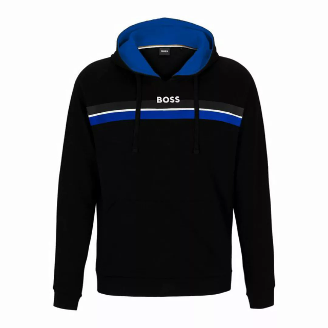 BOSS Kapuzensweatshirt Authentic Hoodie mit Streifen und Logo-Schriftzug günstig online kaufen