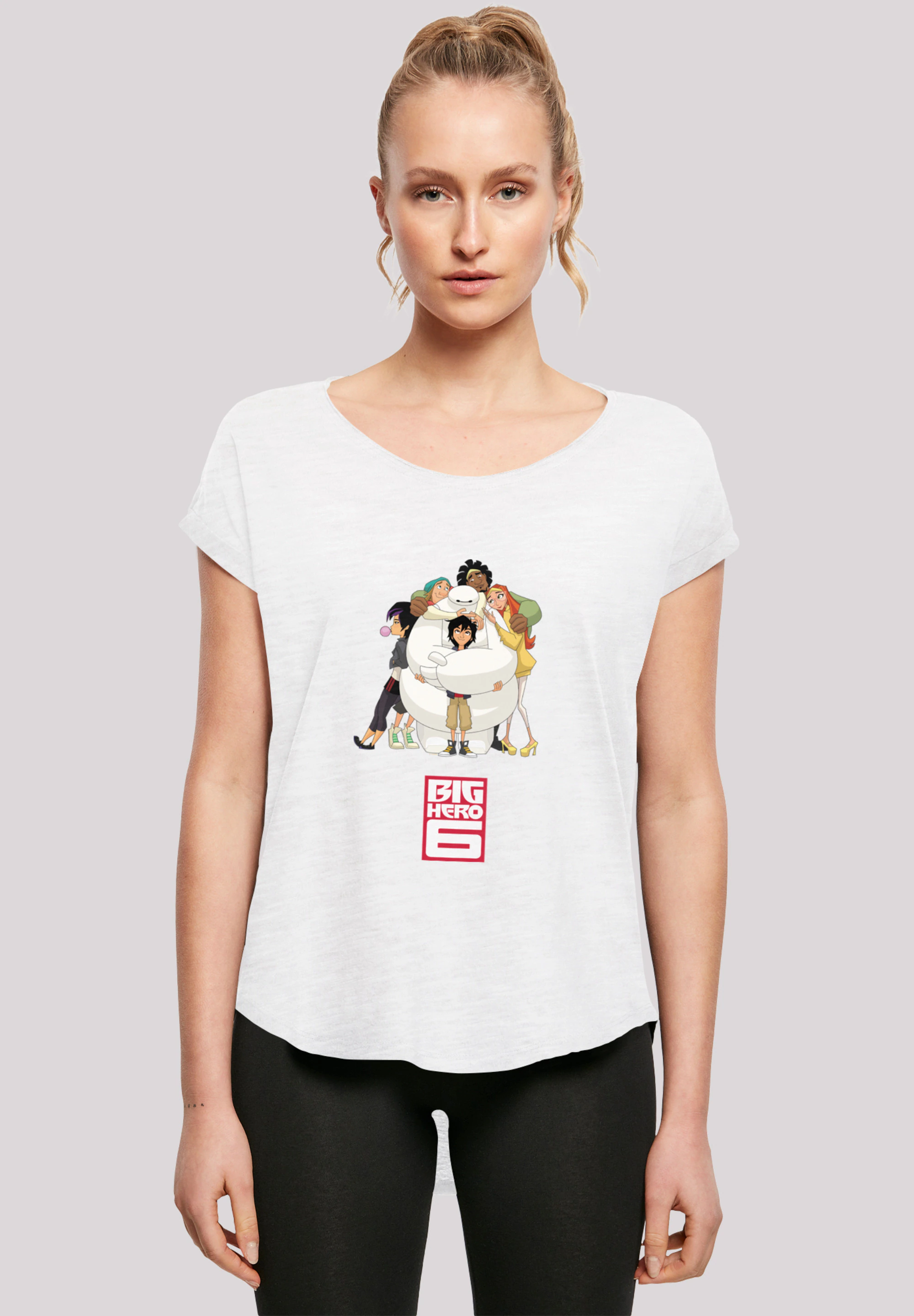 F4NT4STIC T-Shirt "Long Cut T-Shirt Disney Big Hero 6 Baymax Hug", Damen,Pr günstig online kaufen