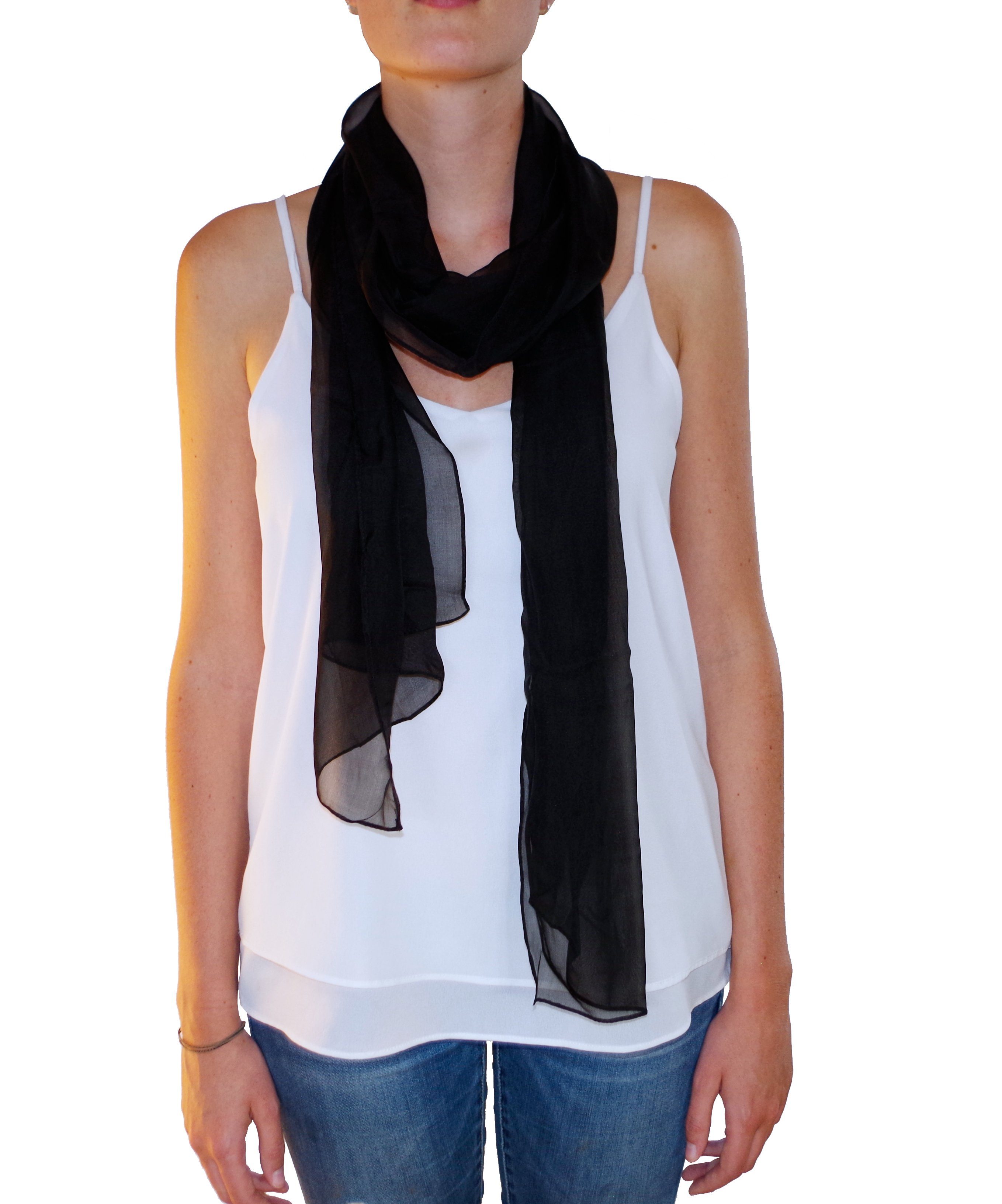 Posh Gear Seidenschal Seiden Schal Chiffon günstig online kaufen