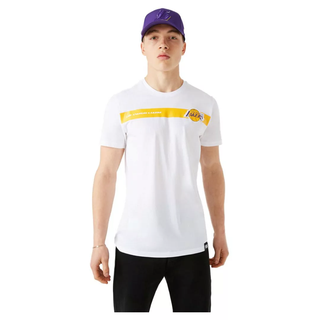 New Era Nba Team Logo Los Angeles Lakers Kurzärmeliges T-shirt M Optic Whit günstig online kaufen