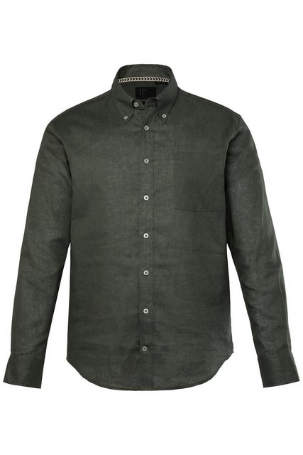 JP1880 Businesshemd Leinenmixhemd Langarm Buttondown-Kragen Modern Fit günstig online kaufen