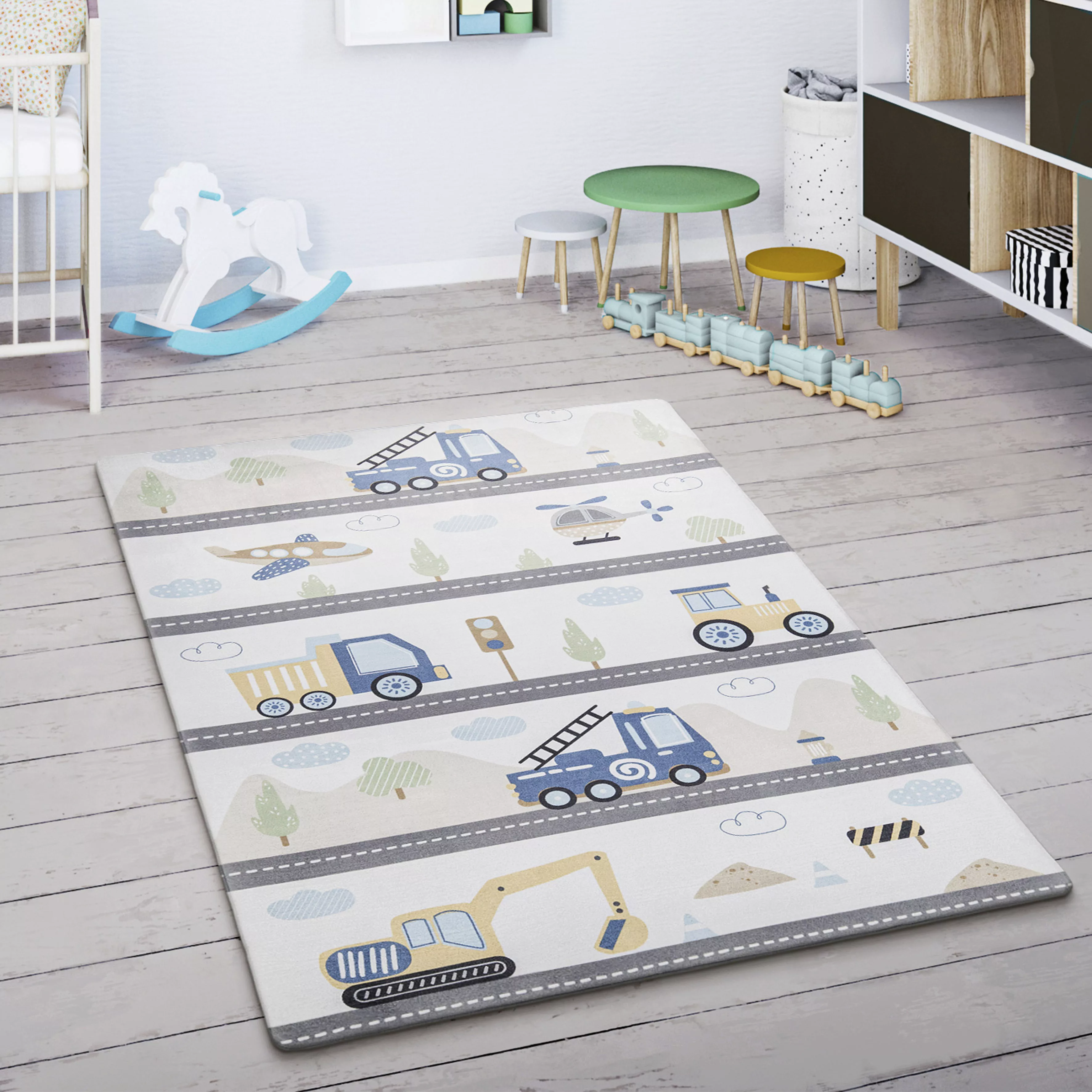 Paco Home Kinderteppich »Chicos 561«, rechteckig, 4 mm Höhe, Flachgewebe, S günstig online kaufen