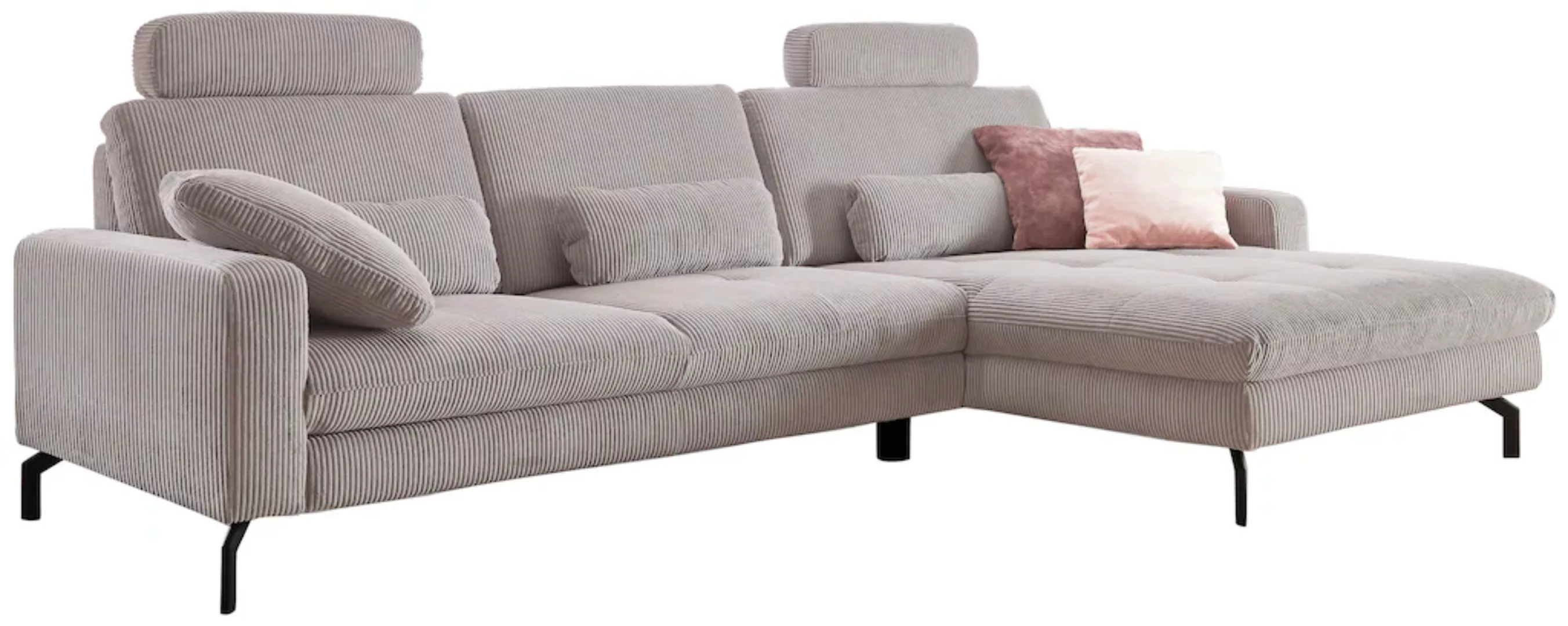 Die PlanBar Ecksofa "MP-IN20110 L-Form mit Federkern-Polsterung", optional günstig online kaufen