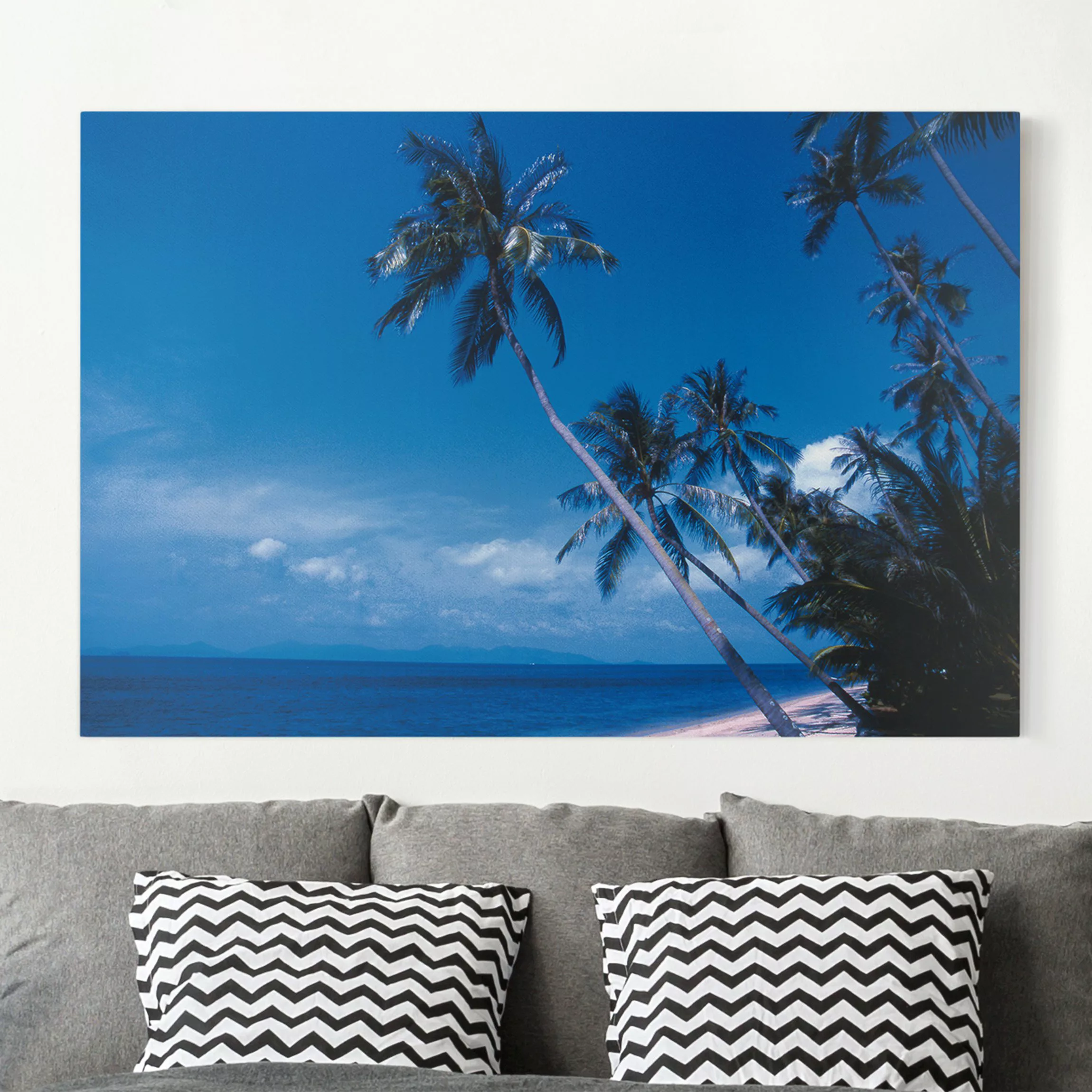 Leinwandbild Strand - Querformat Mauritius Beach günstig online kaufen