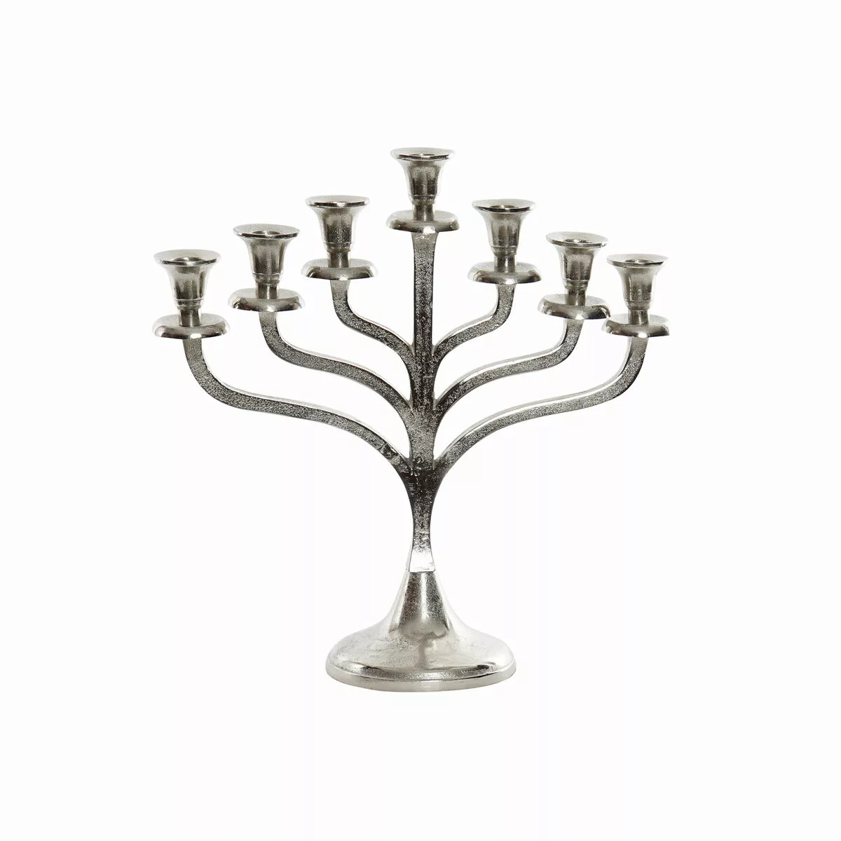 Kerzenleuchter Dkd Home Decor Silberfarben Aluminium (38 X 10 X 38 Cm) günstig online kaufen