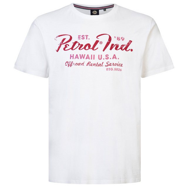 Petrol Industries Rundhalsshirt Petrol Industries XXL T-Shirt weiß Vintage- günstig online kaufen