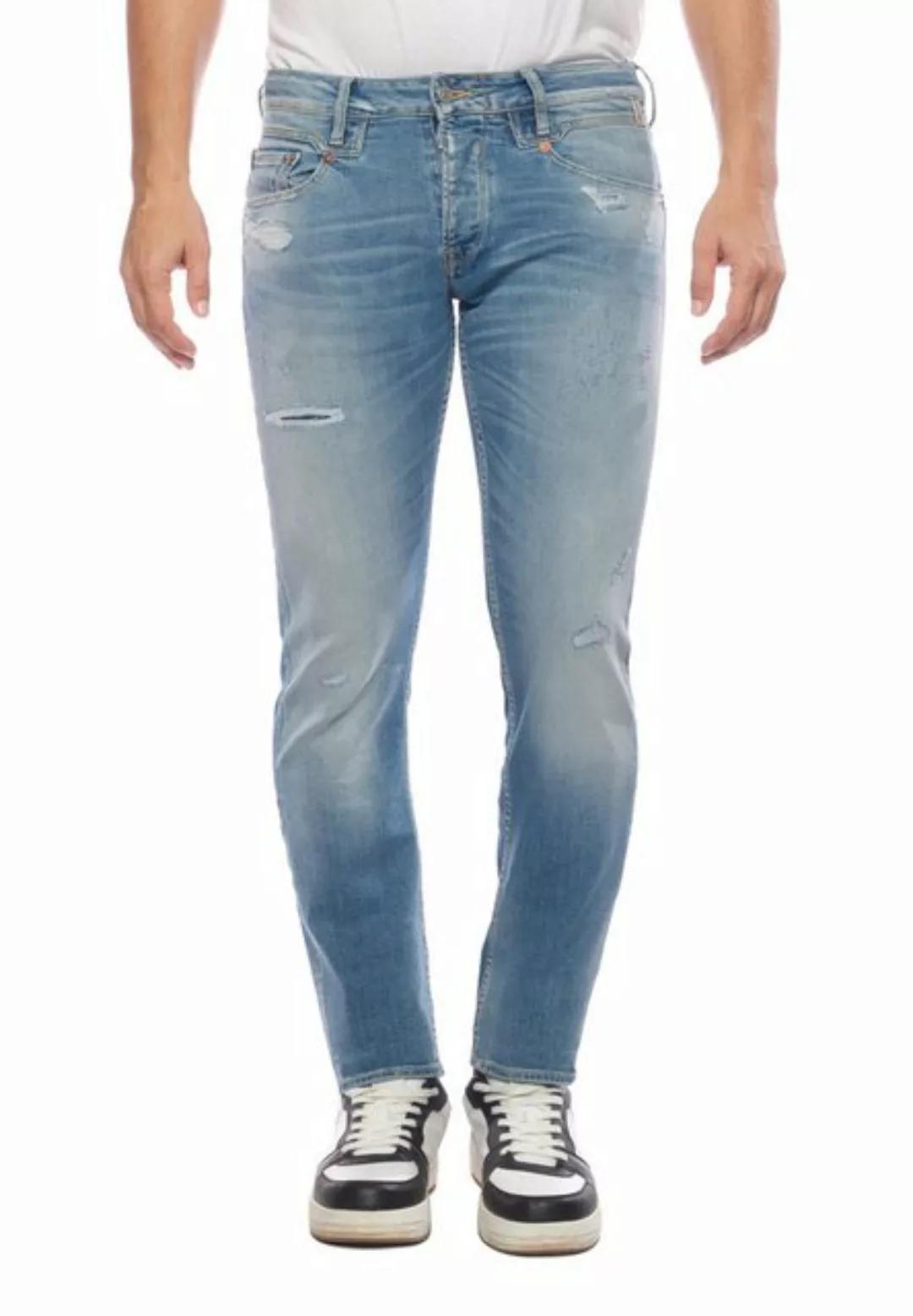 Le Temps Des Cerises Slim-fit-Jeans, mit trendigen Used-Details günstig online kaufen