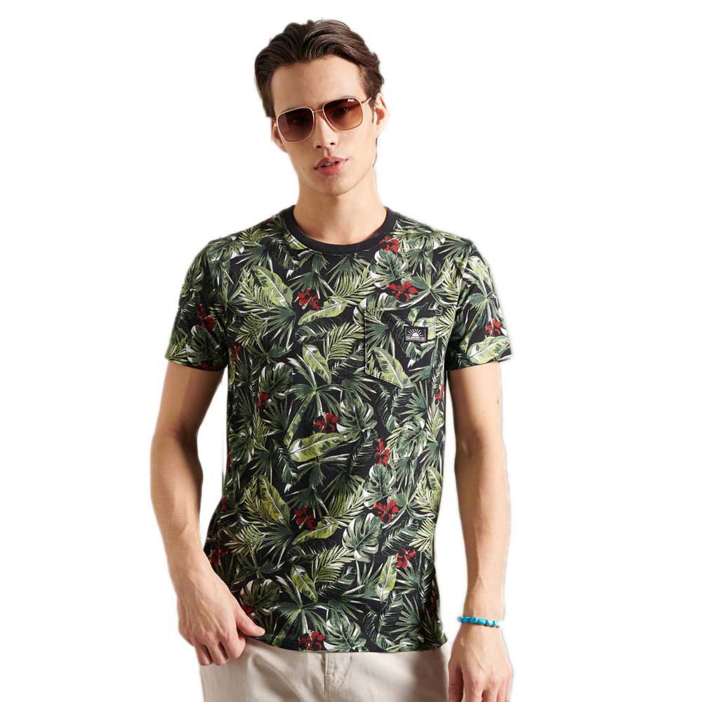 Superdry Allover Print Pocket Kurzarm T-shirt 3XL Banana Leaf AOP günstig online kaufen