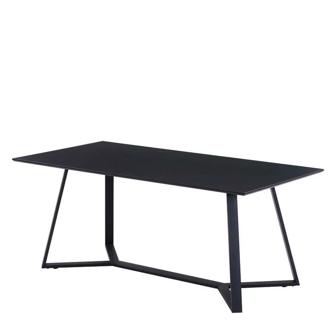 Esstischgruppe in Anthrazit und Grau 180 cm Tisch (fünfteilig) günstig online kaufen