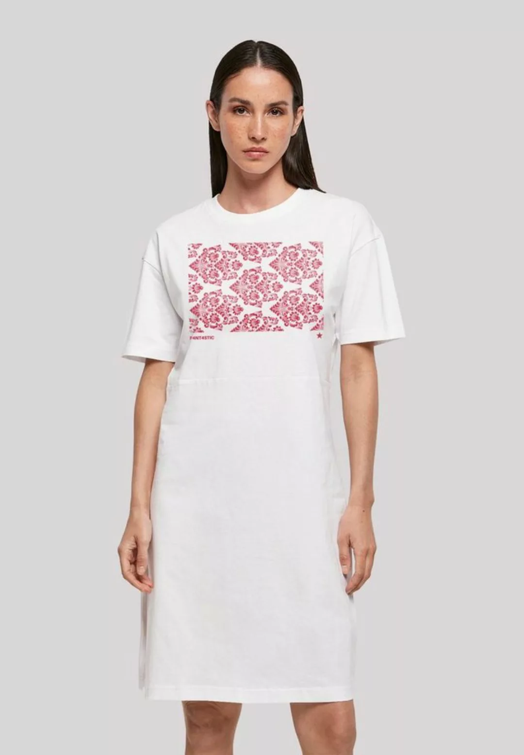 F4NT4STIC Shirtkleid "Muster Blumen Rot", Print günstig online kaufen