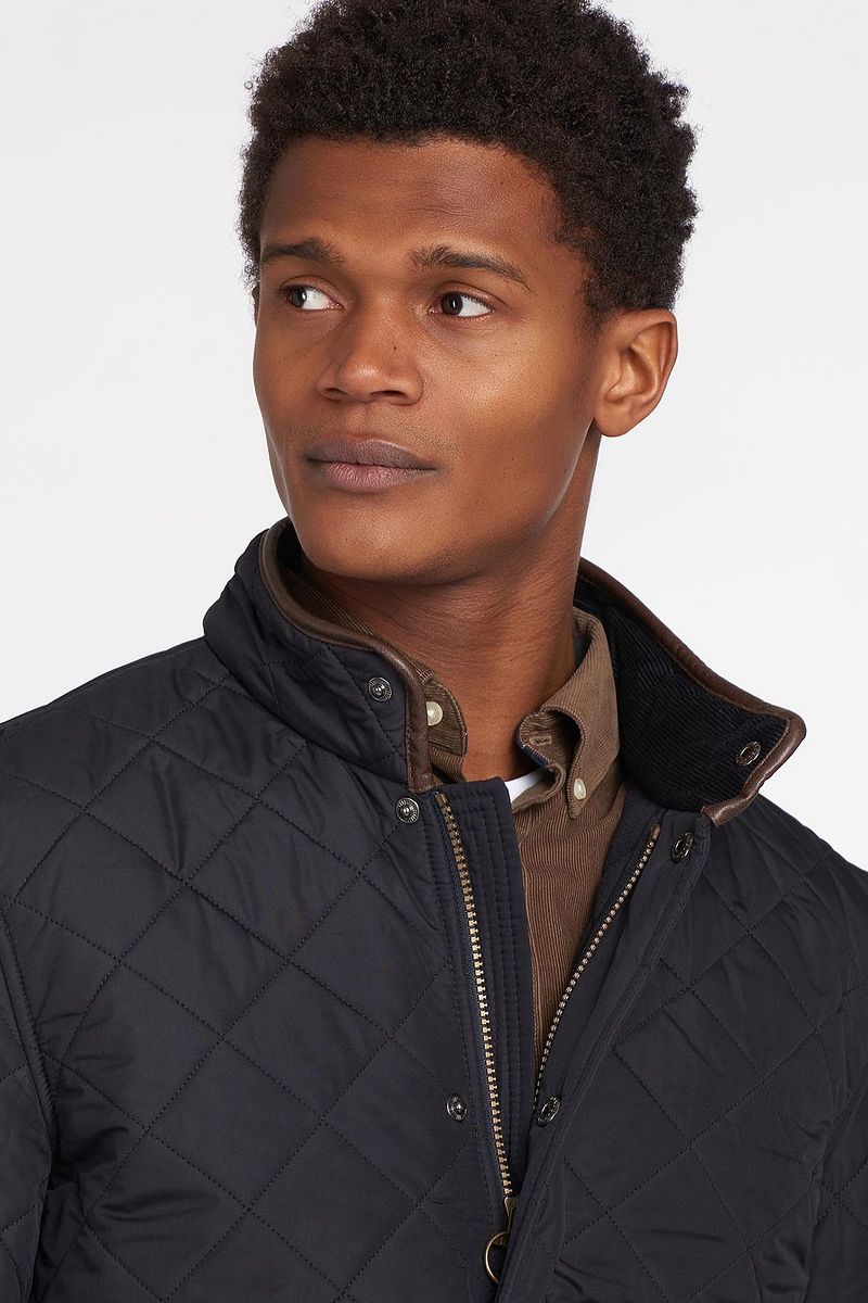 Barbour Quilted Jacke Powell Navy - Größe S günstig online kaufen