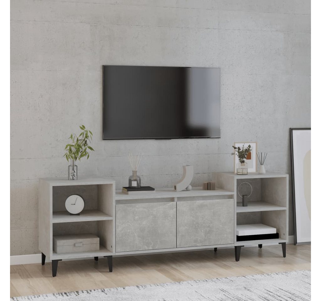 vidaXL TV-Schrank TV-Schrank Betongrau 160x35x55 cm Spanplatte günstig online kaufen