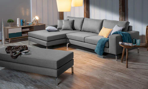 Max Winzer® Ecksofa »Flori«, (Spar-Set, Ecksofa und Hocker) günstig online kaufen