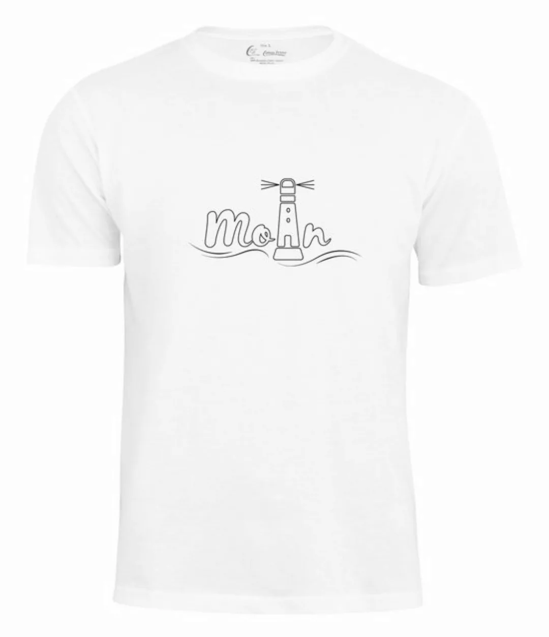 Cotton Prime® T-Shirt - Moin Leuchtturm - Print günstig online kaufen