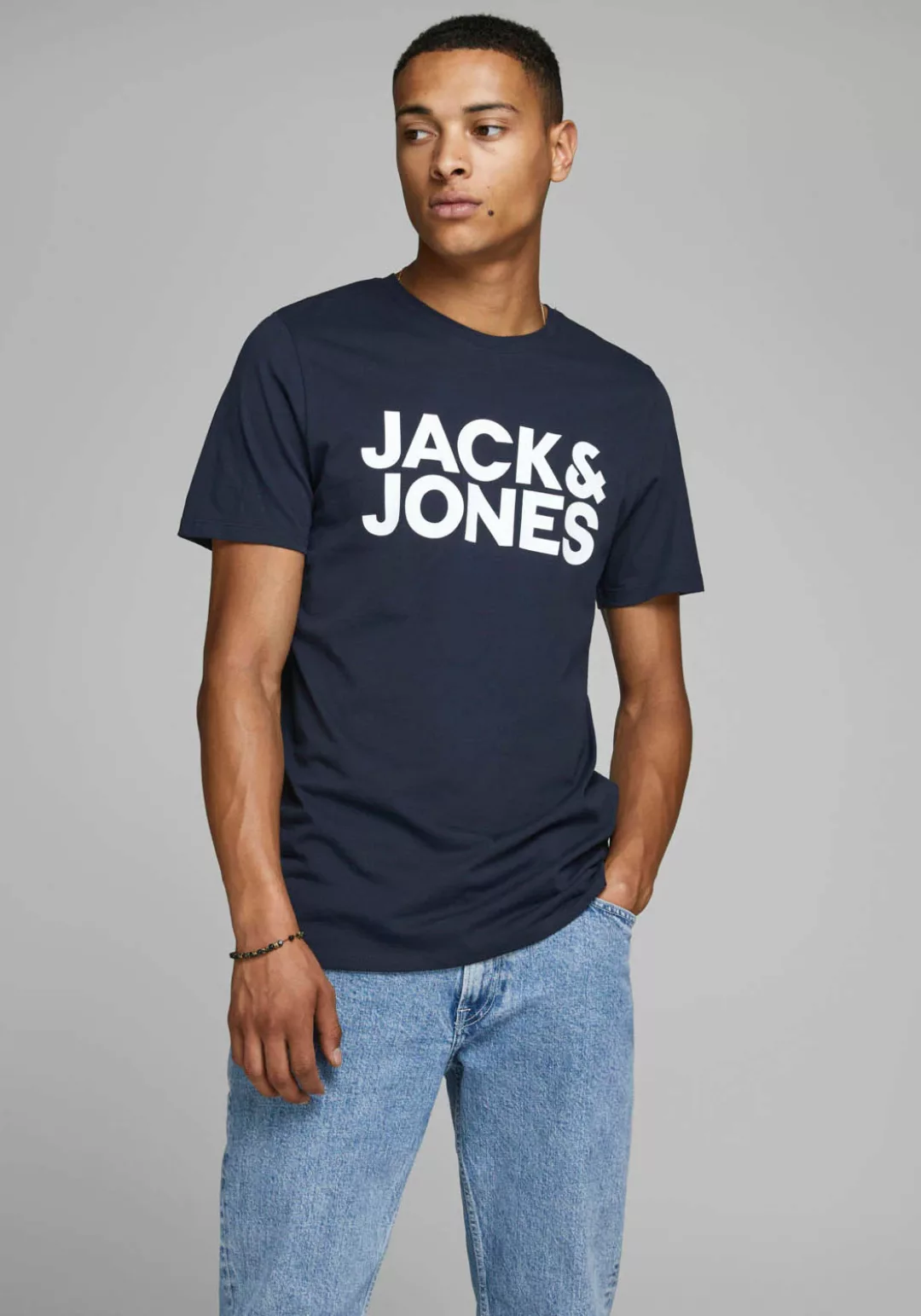 Jack & Jones Corp Logo O-ausschnitt S Navy Blazer günstig online kaufen