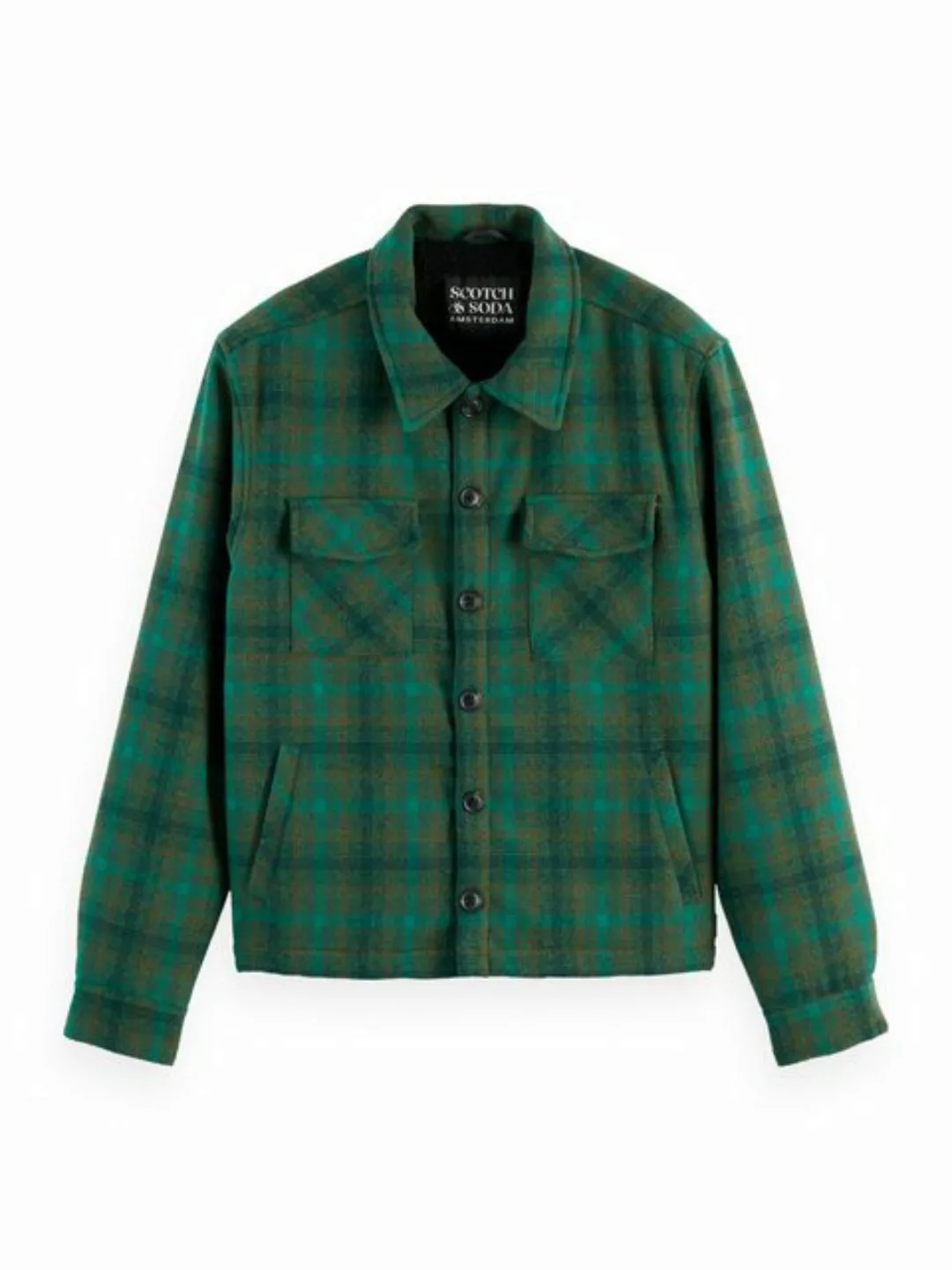 Scotch & Soda Kurzjacke TEDDY LINED CHECKED OVERSHIRT günstig online kaufen