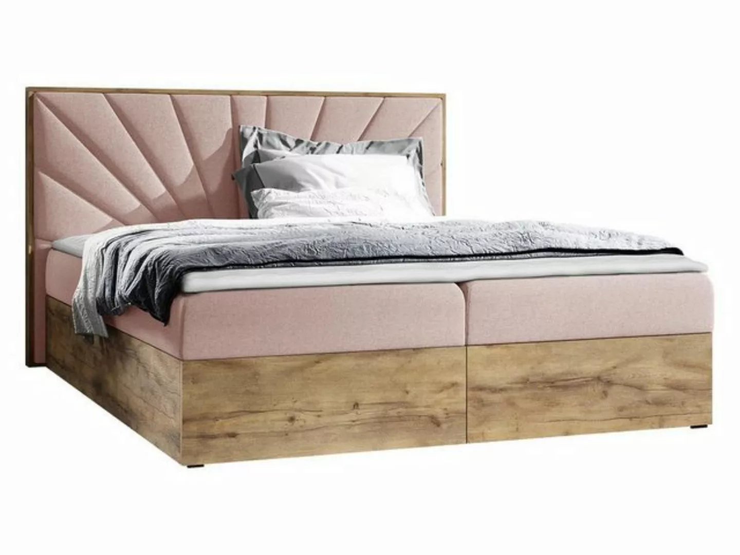 MIRJAN24 Boxspringbett Wood VII (mit zwei Bettkästen für die Bettwäsche), P günstig online kaufen