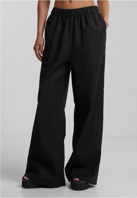 URBAN CLASSICS Stoffhose Ladies Linen Mixed Wide Pants günstig online kaufen