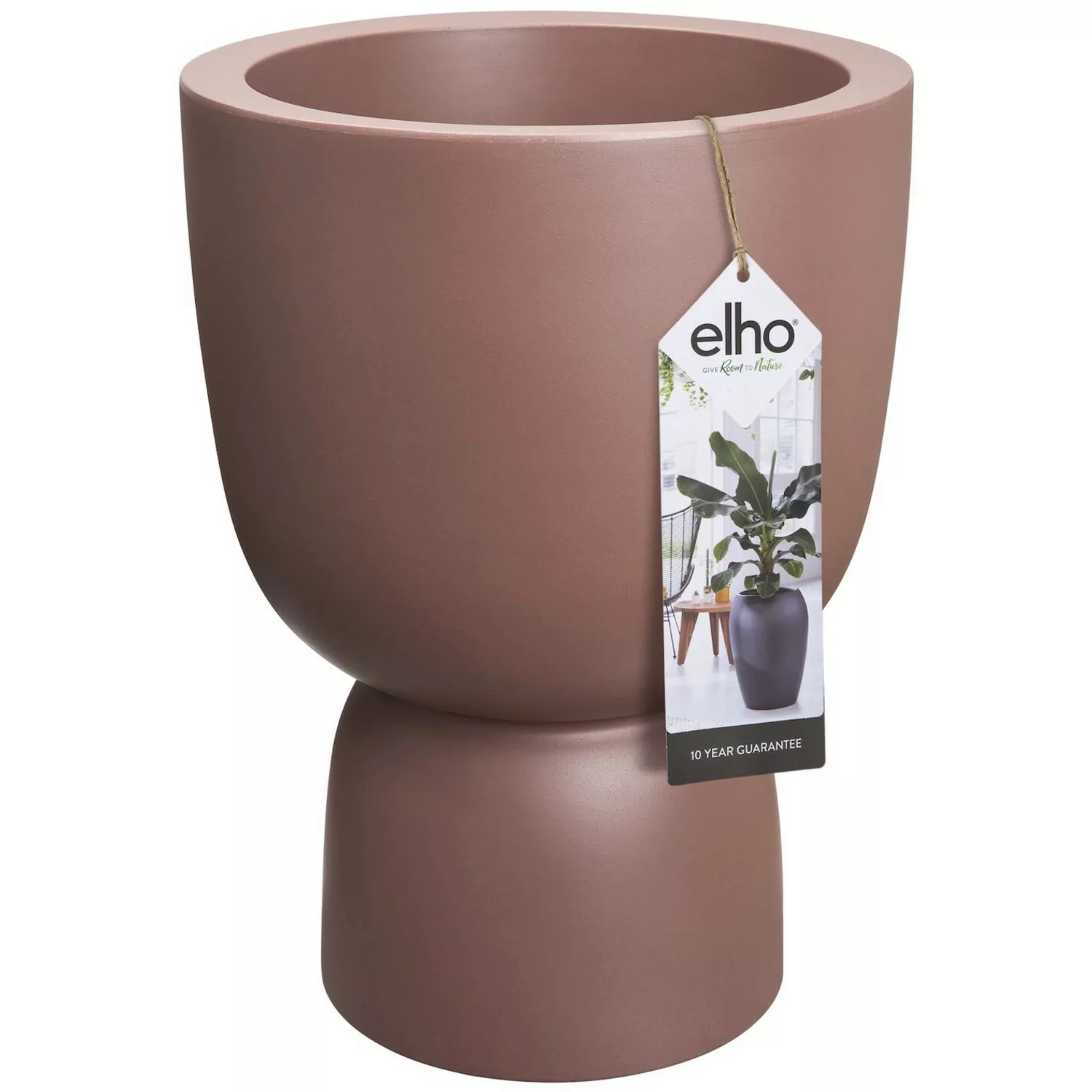 Elho Blumentopf Pure Coupe Ø 34,9 cm Rosé-Braun günstig online kaufen