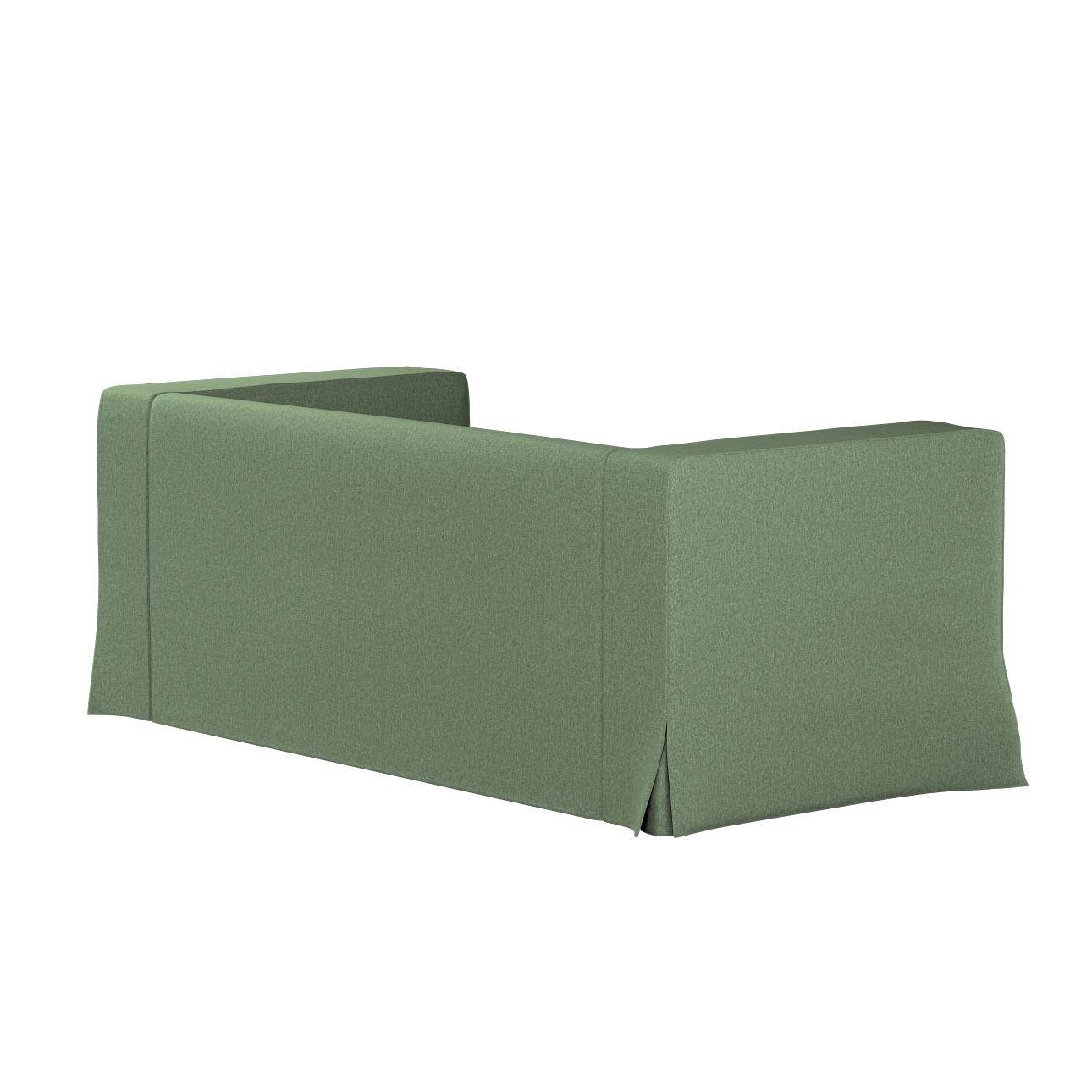 Bezug für Klippan 2-Sitzer Sofa, lang mit Kellerfalte, grün, Klippan 2-er, günstig online kaufen