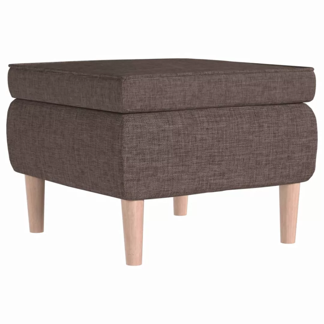 Vidaxl Hocker Mit Holzbeinen Taupe Stoff günstig online kaufen