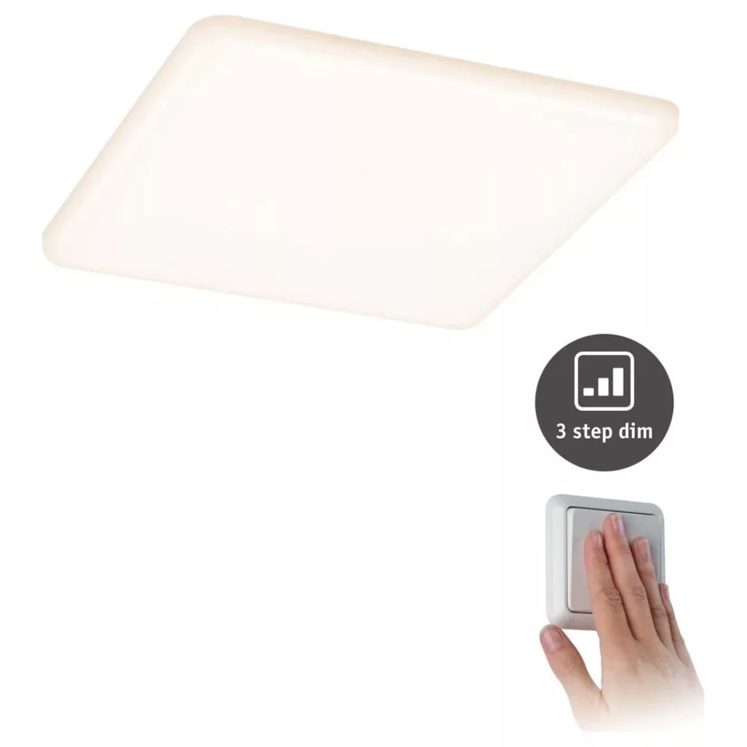 Paulmann LED Einbauleuchte »Veluna VariFit IP44 eckig 185x185mm 17,5W 4.000 günstig online kaufen