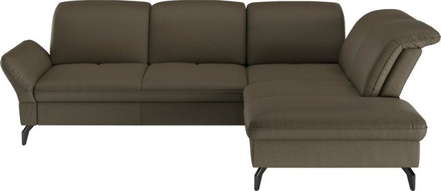 sit&more Ecksofa "Leandro L-Form", Wahlweise mit Bett-, Kopfteil - und Arml günstig online kaufen