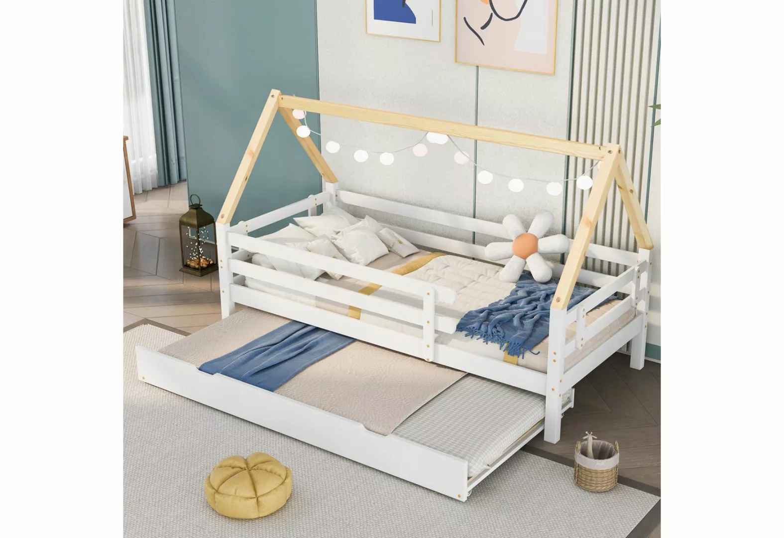 Rustrky Kinderbett Hausbett Gästebett Funktionsbett Holzbett Einzelbett Jug günstig online kaufen