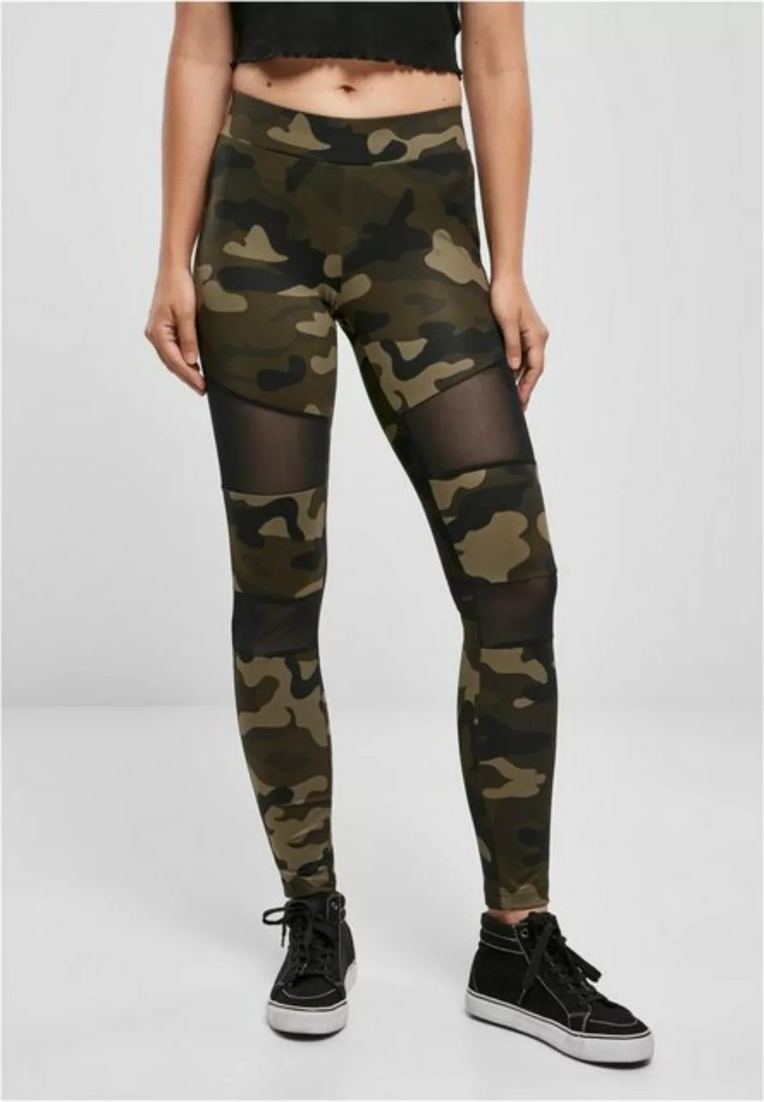 URBAN CLASSICS Leggings TB1939 - Ladies Camo Tech Mesh Leggings woodcamo/bl günstig online kaufen