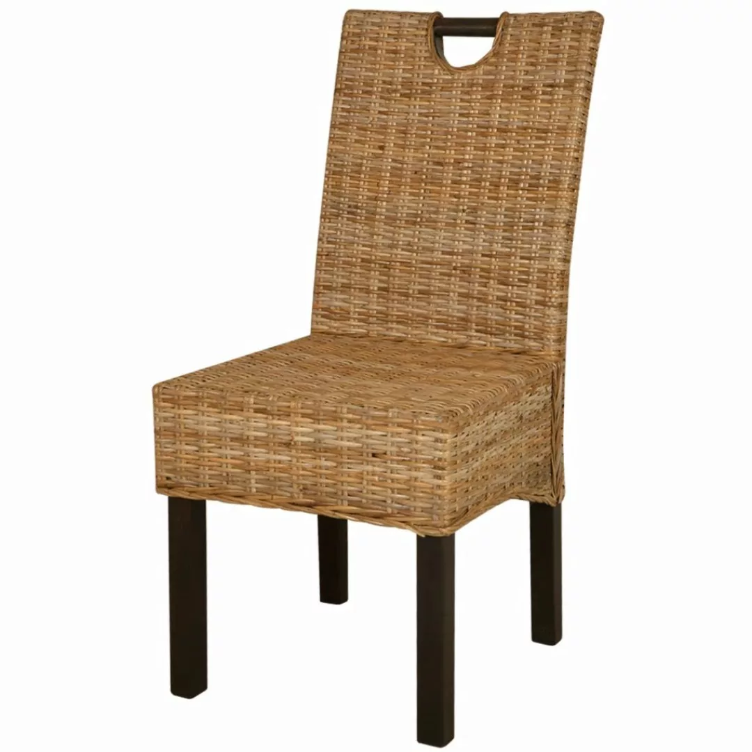 Esszimmerstühle 4 Stk. Kubu-rattan Mangoholz günstig online kaufen