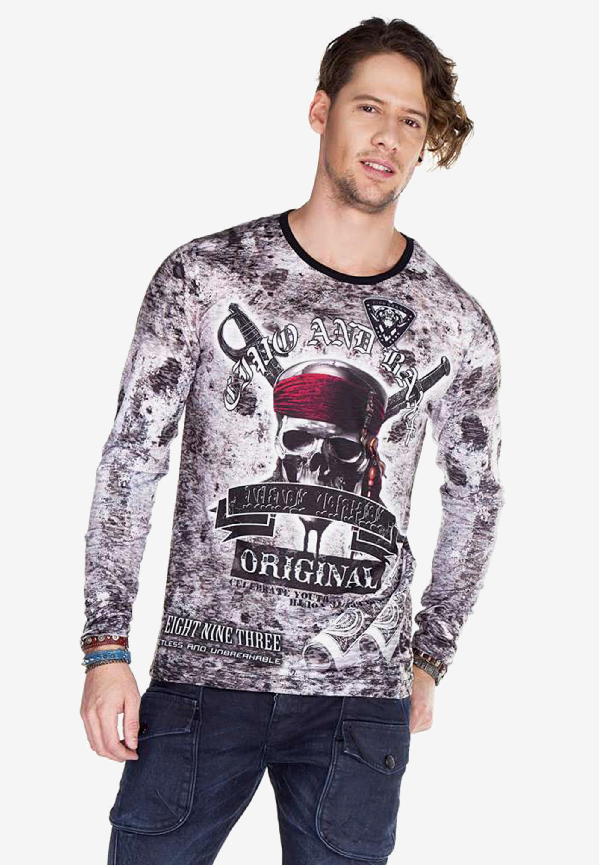 Cipo & Baxx Sweatshirt, mit stylischem Allover-Print günstig online kaufen