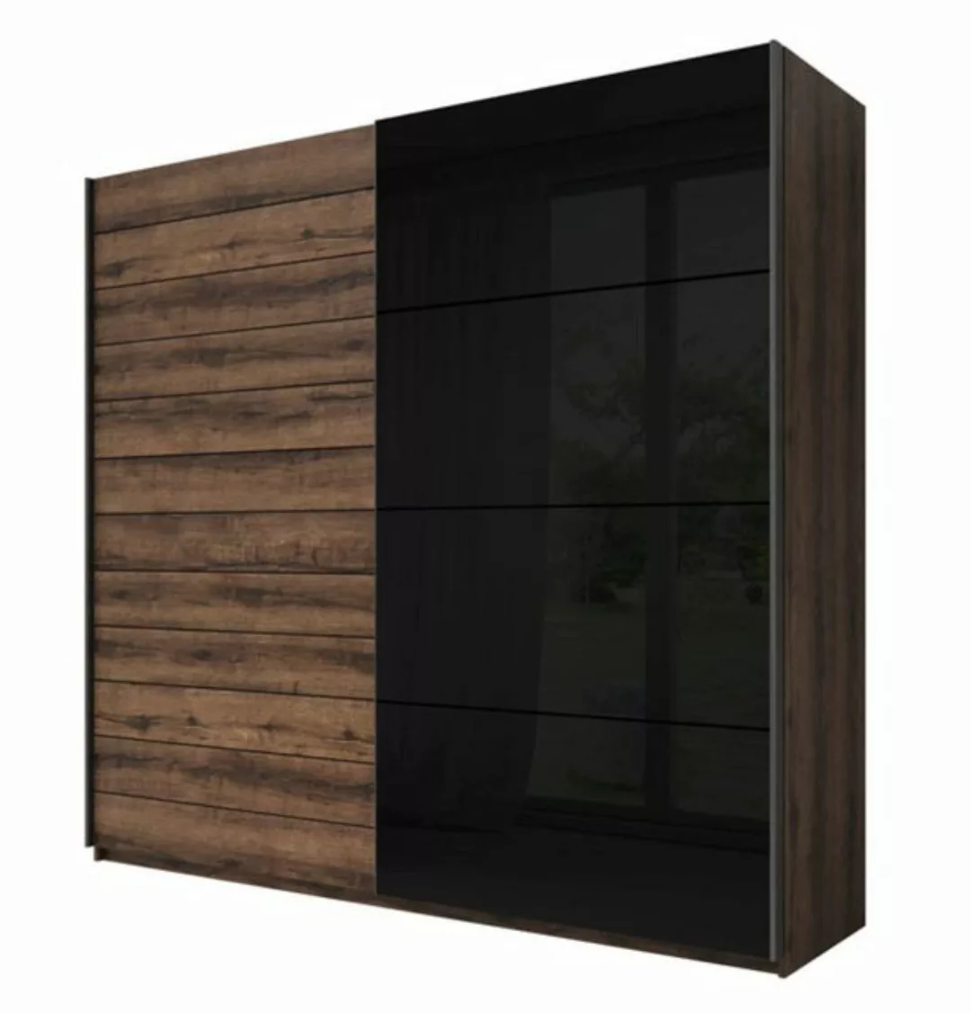 Helvetia Kleiderschrank GALAXY (Galaxy, 1-St) 220cm monastery eiche, schwar günstig online kaufen