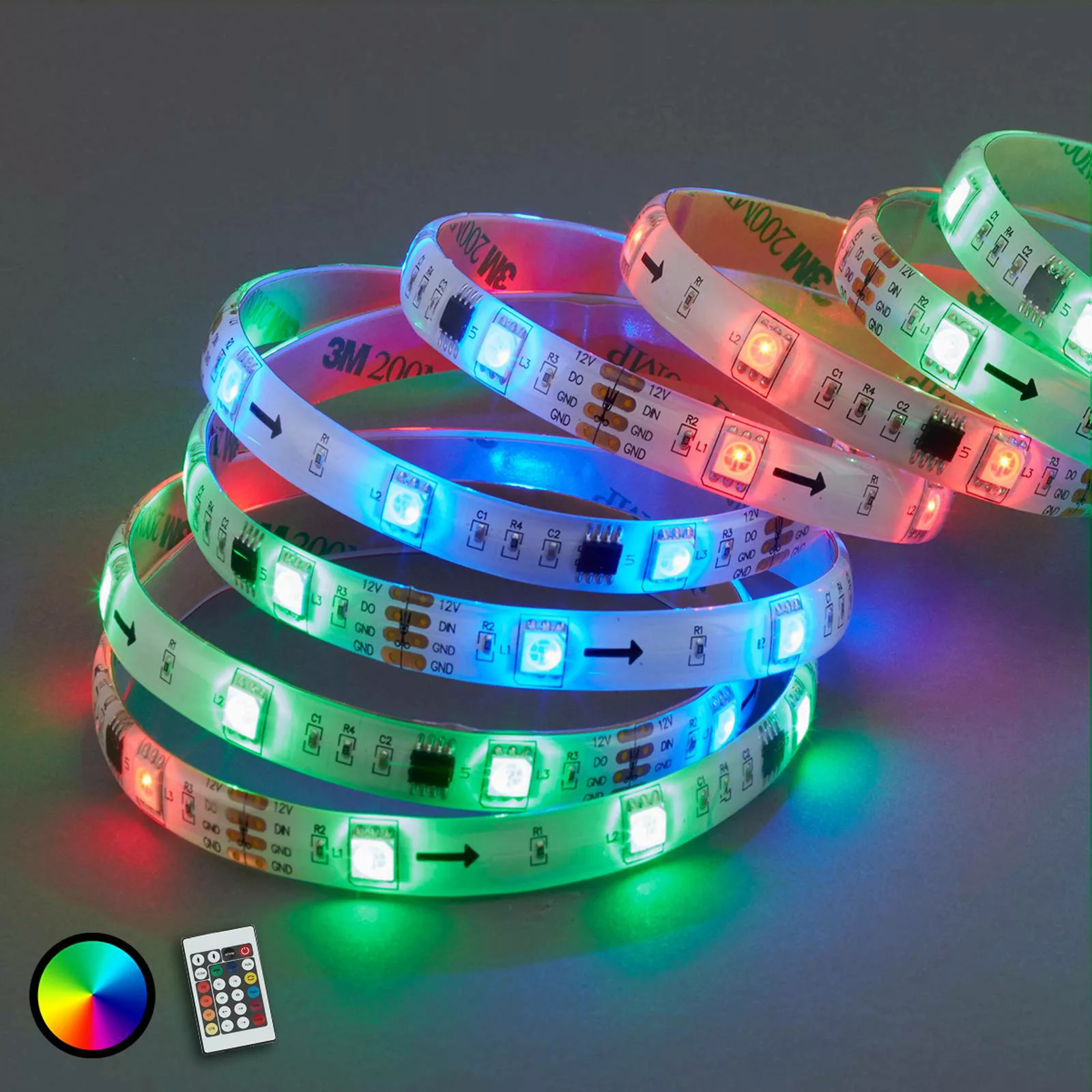 Mit 164 Lichtfunktionen - 500 cm RGB-LED-Strip Mo günstig online kaufen