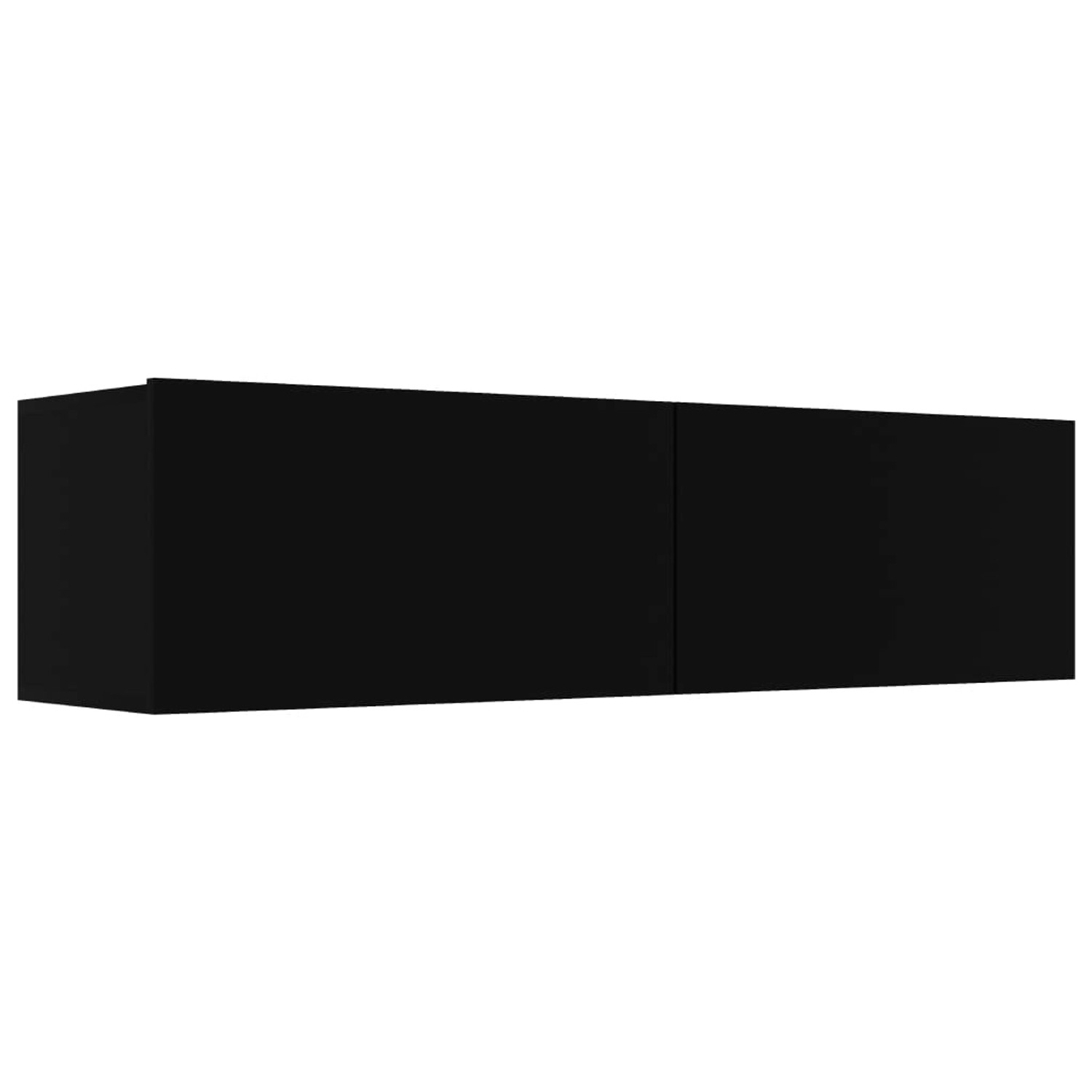 Tv-schrank Schwarz 120×30×30 Cm Spanplatte günstig online kaufen